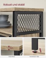 Sendinta komoda | 2 stumdos durelės | 80 x 33 x 100 cm | Rusva