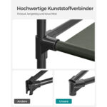 Medžiaginė drabužių spinta su drabužių turėklu šalavijo žalios spalvos