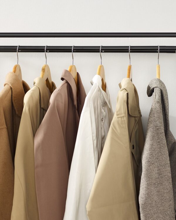 Medžiaginė spinta 175 x 110 cm juoda