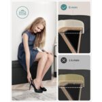 Tvirtas lengvas Minkštasuolis | 300 kg |  110 x 38 x 38 cm | Juoda