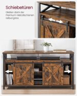 Sendintas TV staliukas | Stumdomos durelės | “Rustic” ruda