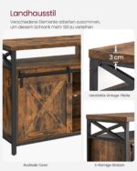 Sendintas TV staliukas | Stumdomos durelės | “Rustic” ruda