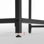 Siauras pramoninio dizaino biuro stalas 50 x 80 cm
