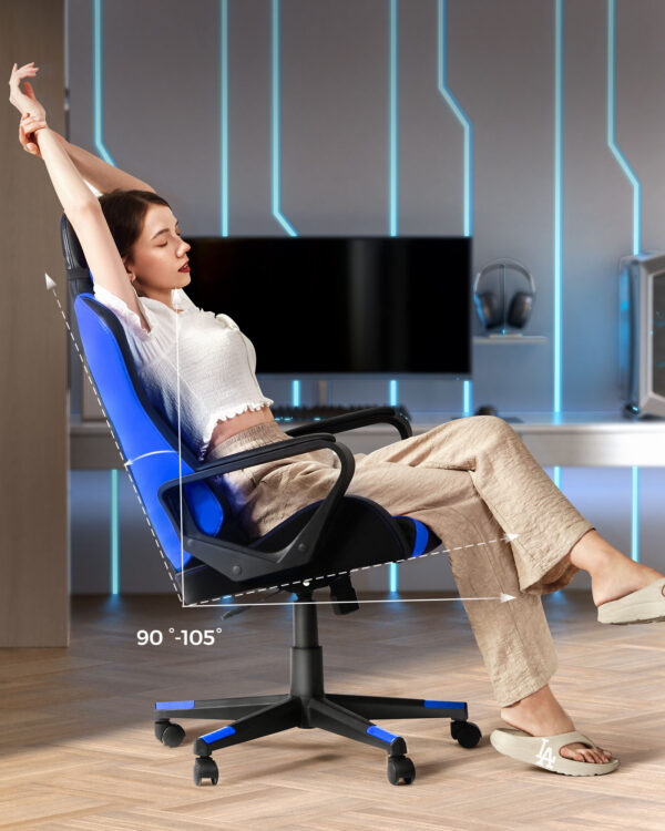 Žaidimų kėdė, ergonomiškas nuimamas galvos atlošas