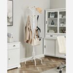 Metalinė balta rūbų kabykla | 12 sustiprintų kabliukų