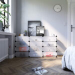Plastikinė formuojama surenkama spintelė | 12 skyrių | Balta