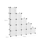 Lentynų sistema su 15 kubelių | Moduliuojama formuojama pagal poreikį