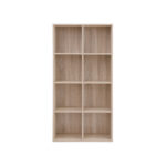 Kompaktiška Vertikali-Horizontali Knygų lentyna |  65,5 x 30 x 129,5 cm | Ruda