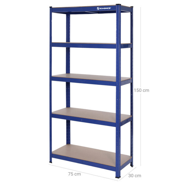Didelio atsparumo lentynos | 75 x 30 x 150 | 650 kg