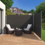 Dvigubas šoninis tentas 600 x 200 cm antracito spalvos