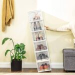 8 surenkamų batų dėžučių komplektas | Permatomos dėžutės