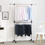 Drabužių kabykla ant ratukų