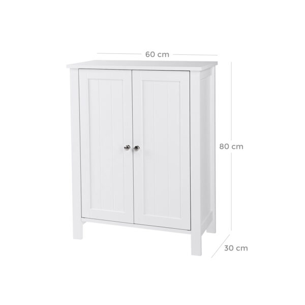 Vonios spintelė su dvigubomis durimis