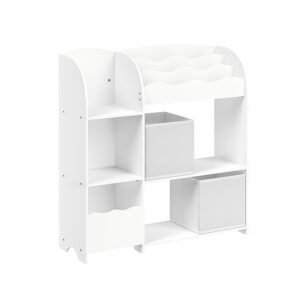 Vaikiška lentyna žaislams ir knygoms laikyti | 30 x 93 x 100 cm | Balta