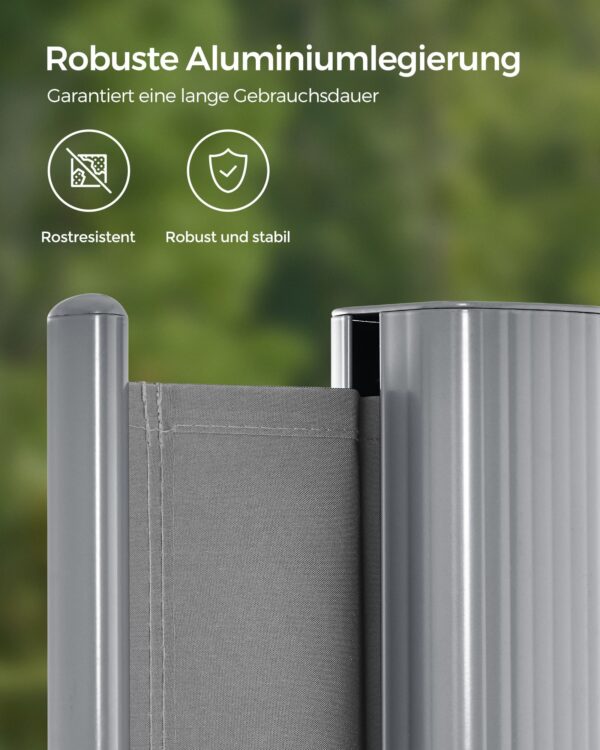 Išskleidžiama šoninė 180 x 400 cm markizė balkonui