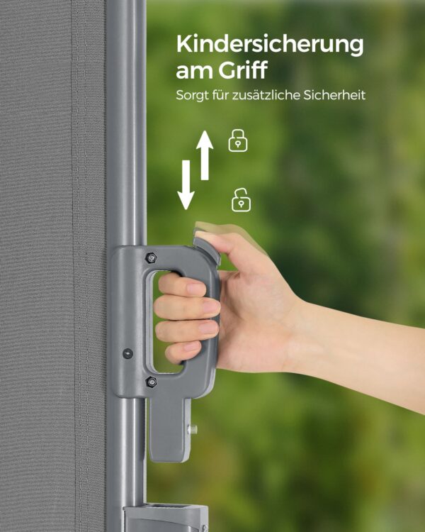 Išskleidžiama šoninė 180 x 400 cm markizė balkonui