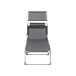 Sodo gultas su ekranu Dūmų pilka