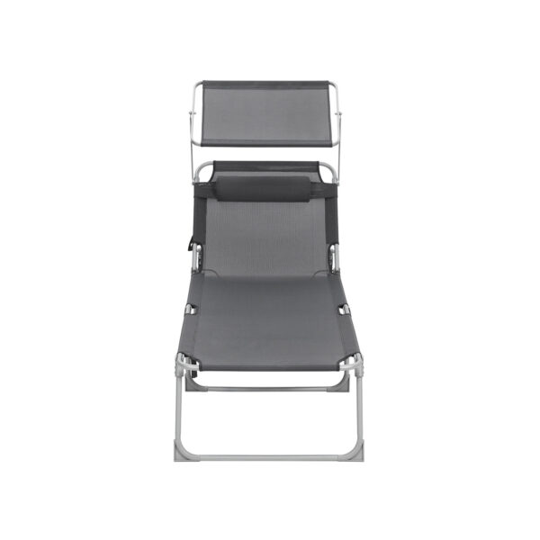 Sodo gultas su ekranu Dūmų pilka