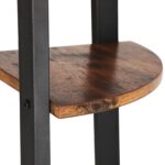 Pramoninio stiliaus kampinė lentyna | 34 x 34 x 125 cm | 4 lentynos