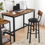 Industrinio stiliau Baro kėdės 75,5 cm | 2 vnt. kompl. | Rustic ruda