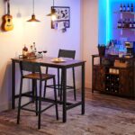 Industrinio stiliaus baro kėdžių komplektas 72,5 cm | 2 vnt. kompl. | Ruda