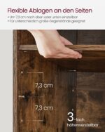 Industrinio stiliaus batų spintelė | 12 batų porų lentynėlės | Ruda