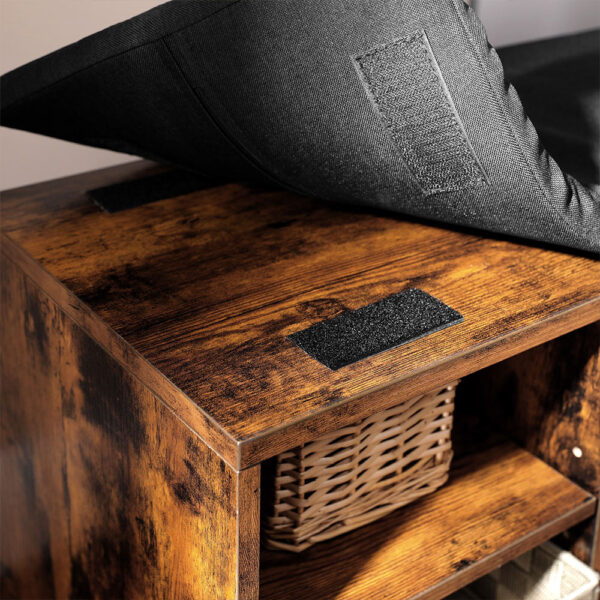 “Rustic” Batų spintelė |  9 atviri skyriai | 2 uždaros lentynos