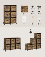 6 dėžučių batų spinta | Taupanti vietą | Industrinio “rustic” stiliaus