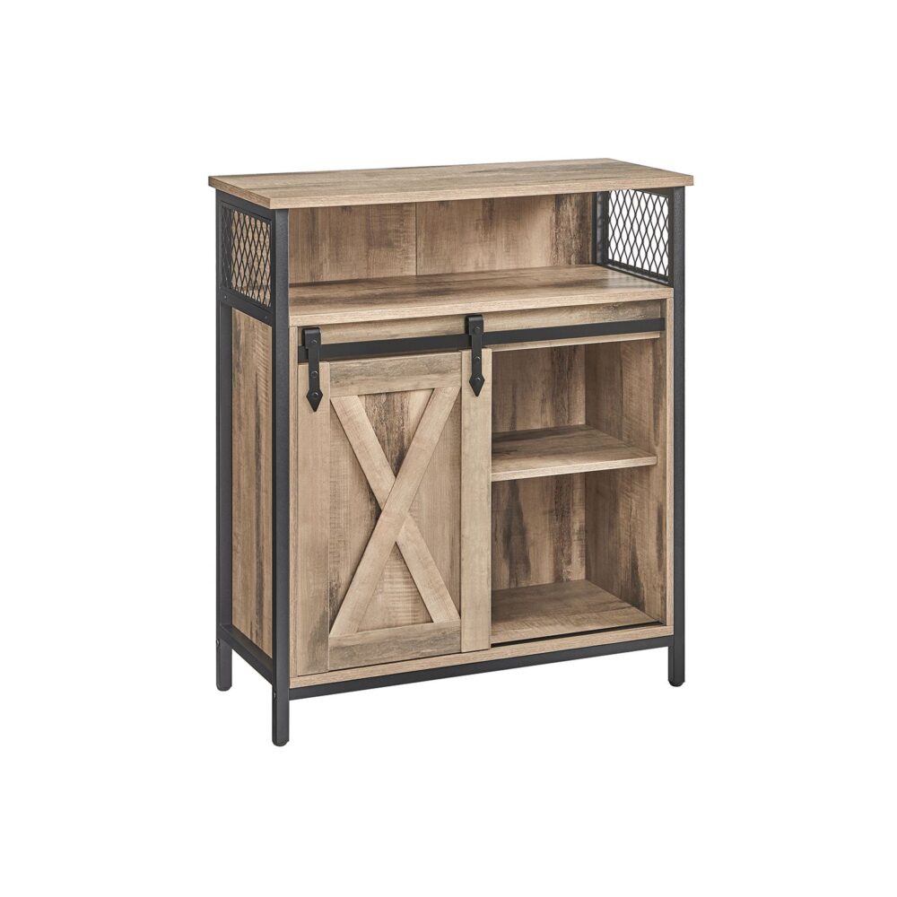 LSC089B50-1 “Rustic” stiliaus spintelė | Stumdomos durelės | 80 x 30 x 70 cm