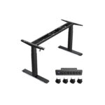 Elektrinio stalo rėmas | Dvigubas variklis | 120-200 x 60-80 cm | 120 kg | Juoda