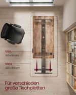 Elektrinio stalo rėmas | Dvigubas variklis | 120-200 x 60-80 cm | 120 kg | Juoda
