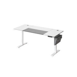 Elektrinis reguliuojamo aukščio stalas | 70 x 160 cm | 80 kg | Balta