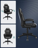 Žaidimų kėdė juoda