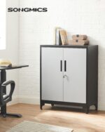 Biuro spinta su 2 plieninėmis durelėmis