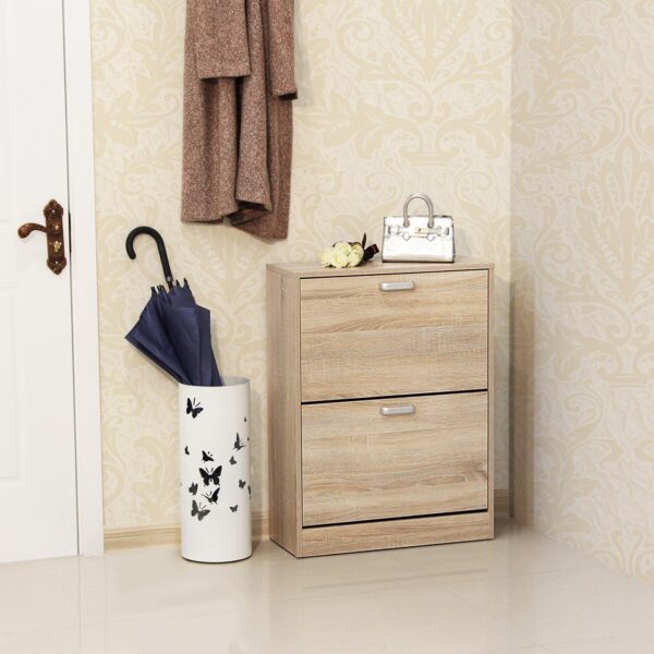 Batų spintelė su dviem skyriais | Rusva