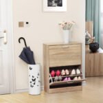 Batų spintelė su dviem skyriais | Rusva