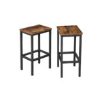 Pramoninio stiliaus pusbario kėdės 65 cm | “Rustic” ruda
