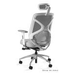 Profesionali Ergonominė Biuro kėdė | HERO – WHITE/MESH NWH AND FABRIC BLH