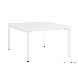 Biuro stalas | PASON – WORKSTATION 2 – WHITE – FRAME AND TOP – 120×140 CM