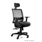 Profesionali Ergonominė Biuro kėdė | SAGA PLUS – BLACK MESH