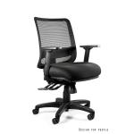 Profesionali Ergonominė Biuro kėdė | SAGA PLUS M – BLACK MESH