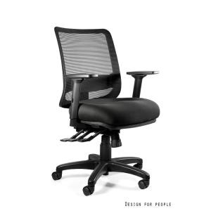 Profesionali Ergonominė Biuro kėdė | SAGA PLUS M – BLACK MESH