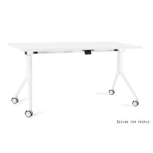 Sulankstomi konferenciniai biuro stalai | CARL – WHITE – FRAME AND TOP – 150X80 CM