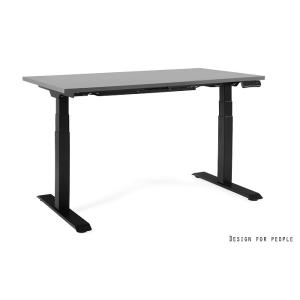 Elektrinis pakeliamas stalas biurui | GROW – BLACK – FRAME AND TOP – 140X70 CM