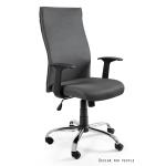 Profesionali Ergonominė Biuro kėdė | BLACK ON BLACK FABRIC PS