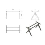 Biuro stalas | MARS – MANAGER DESK – FRAME – 150X80 CM