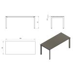 Biuro stalas | PASON – MANAGER DESK – WHITE – FRAME AND TOP – 180X80 CM