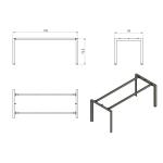 Biuro stalas | PASON – MANAGER DESK – WHITE – FRAME