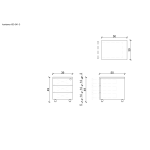 Biuro spintelė lentyna | KONTENER XD-041-3