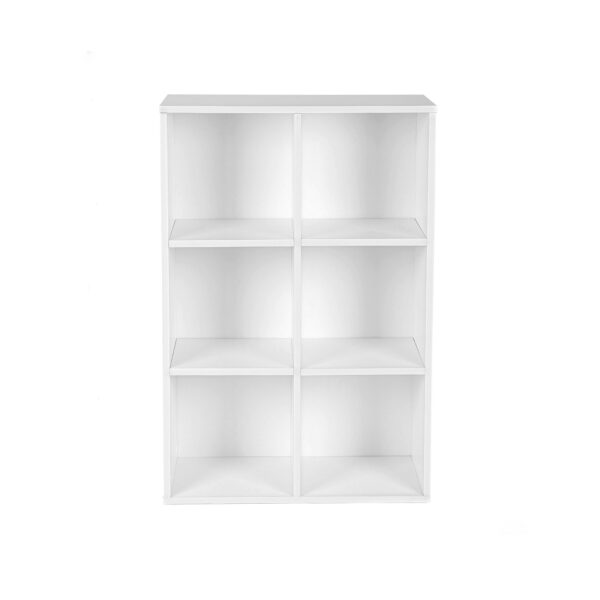 Kompaktiška Vertikali-Horizontali Knygų lentyna 65,5 x 30 x 97,5 cm | Balta